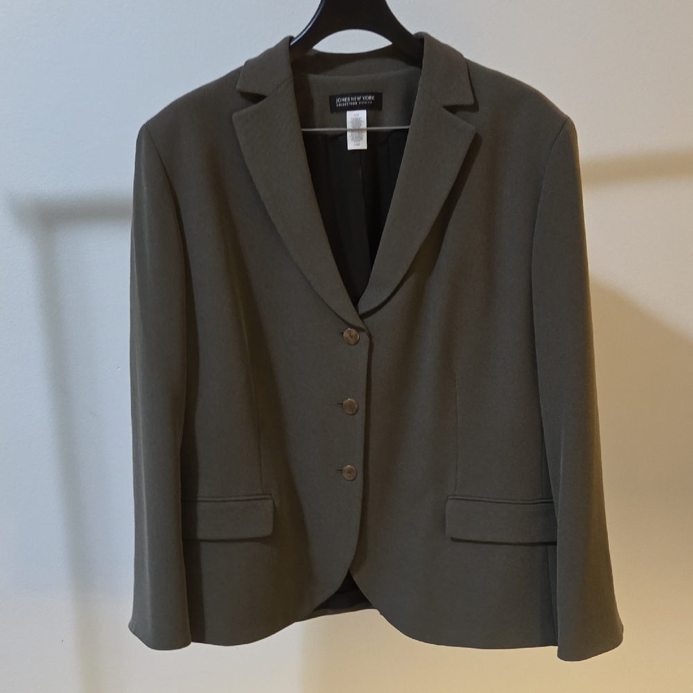 Jones New York Women's Olive Blazer